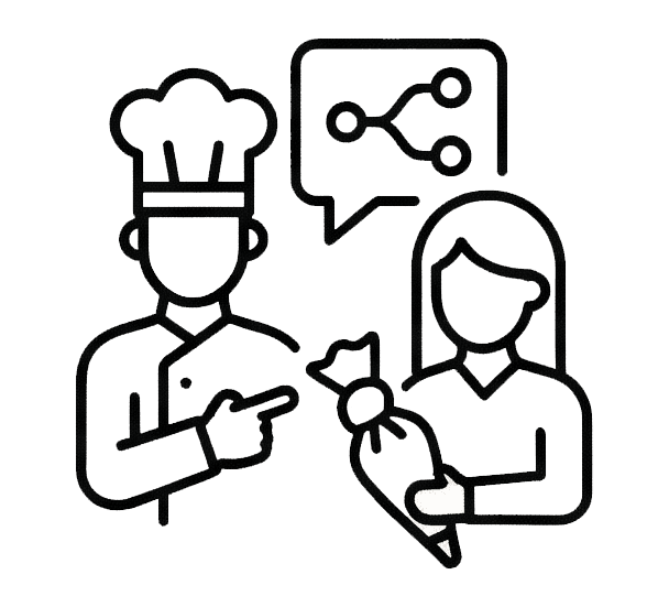 1:1 밀착 피드백 아이콘